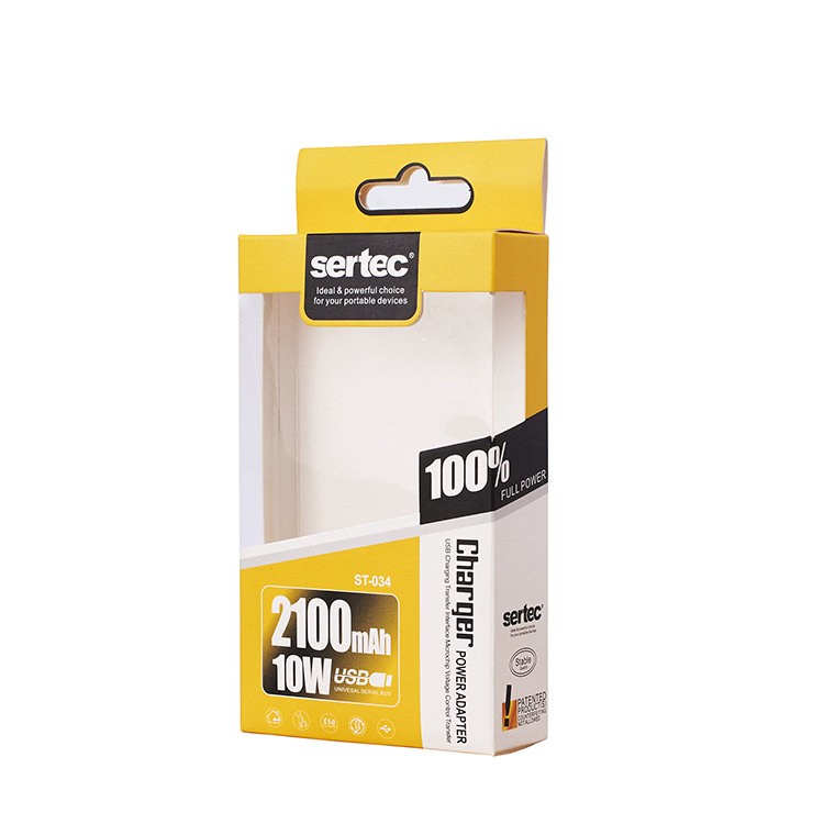 Caixa de embalagem Power Bank com gancho